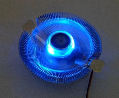 机电脑散热风扇 CPU风扇 台式 115X多平台 CPU散热器 带灯amd蓝灯