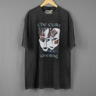 The Cure 短袖 Song治疗乐队新浪潮摇滚水洗长袖 Shirt T恤Love