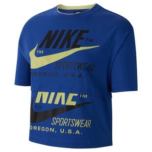 Nike 耐克女运动T恤圆领轻盈透气耐穿上衣短袖 弹性正品 J2040480