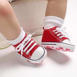 婴儿鞋 子学步软底防滑男女宝宝1岁春秋季 婴儿单透气帆布学步鞋