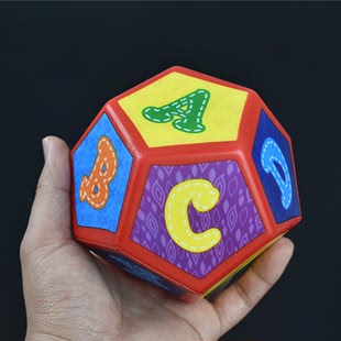 新款 多面立体骰子 大号12面玩具筛子 儿童游戏道具益智海绵色子