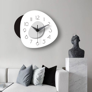 大挂式 时钟 创意挂墙钟表静音挂钟客厅现代简约设计感挂表北欧时尚