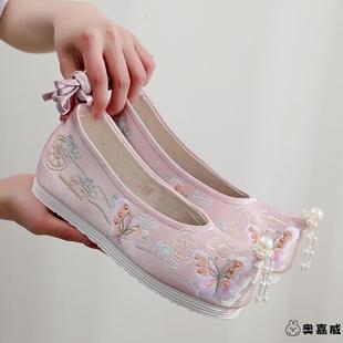 绣花鞋 搭配表演舞蹈鞋 汉服鞋 古装 老北京布鞋 子女夏季 中国风古风鞋