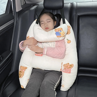汽车安全带防勒脖儿童抱枕车上用宝宝护颈枕头护肩套后排睡觉神器