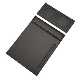 文件夹板书写板夹办公用品a4会议垫板磁性便签夹皮革可定制黑色垫