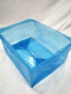 袋防潮防水塑料膜包装 浅蓝色 vci大型机械x防锈袋方底袋发动机包装