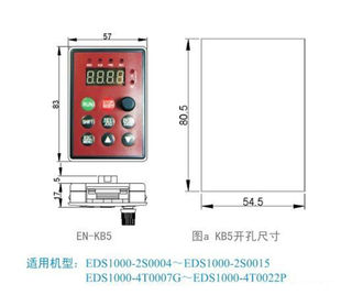 ED80通0变频器面板 04KW075KW15SKW22KW用 KB5面板