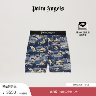 休闲运动短裤 Angels男士 Palm 蓝色鲨鱼印花宽松版