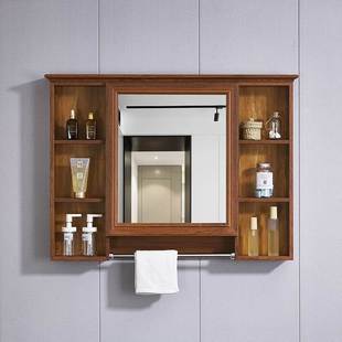 卫生间防水储物收纳柜浴室镜柜挂墙式 镜箱带置物架洗手间梳妆镜子