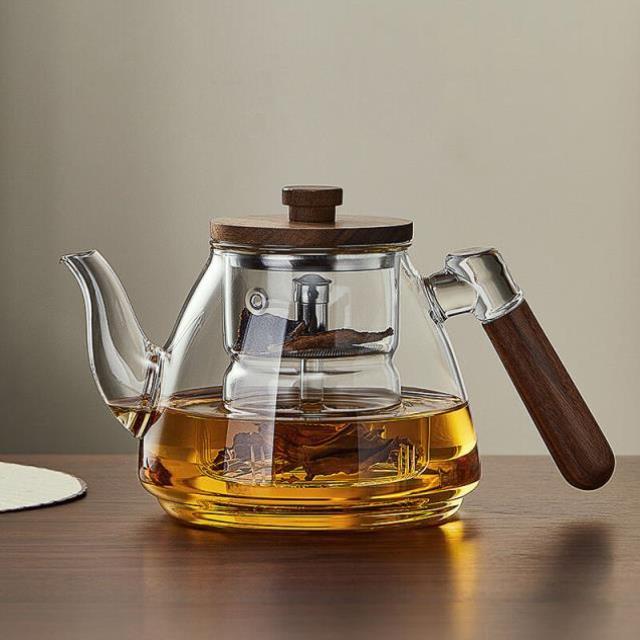 忆壶茶玻璃煮茶壶耐高温加厚大容量烧水壶蒸煮茶器家用煮水壶可电