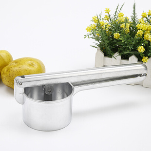 新款 手动榨汁器不锈钢色马铃薯压土豆泥压泥器压薯器薯蓉压薯蓉机