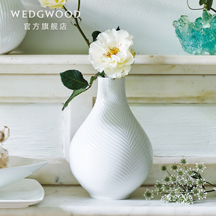 WEOO威德23窄口骨瓷花瓶欧式 花瓶摆件客厅插花