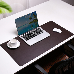 桌面大鼠标垫办公桌垫 笔记本电脑键盘写字台书桌垫皮加长定制