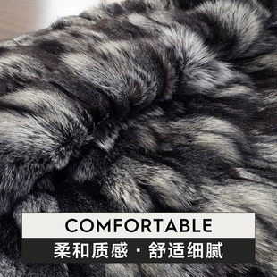 高档芬兰进口狐狸毛地毯 美式 轻奢皮草地毯圆形欧式 客厅沙发脚垫