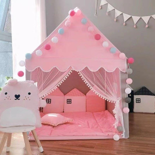 儿童帐篷室内小型游戏屋公主女孩家用小房子梦幻城堡床上分床神器