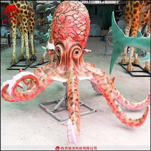 大真型龙虾雕塑模型美陈摆件电动机械机模装 置动雕来图定制