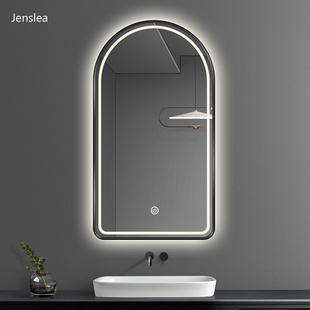 智能led带灯发光浴室镜洗手间厕所壁挂式 防雾化妆镜触摸屏卫浴镜