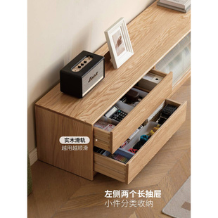新款 源氏木语实木电视柜客厅家用现代简约小户型茶几组合拼接落地
