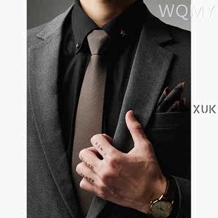 领带男正装 懒人拉链式 商务上班工作职业新郎结婚休闲窄版 6cm韩版