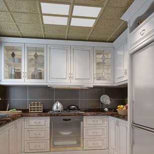 集成吊顶铝扣板吊顶300x600上门安装 厨房卫生间铝天花吊顶材料