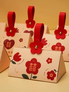 纸盒包装 盒 结婚喜糖盒子婚礼伴手礼糖盒网红订婚喜糖袋糖果礼盒装