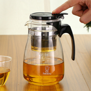 新款 飘逸杯泡茶壶耐热加厚玻璃过滤内胆茶水分离便携家用茶壶茶具