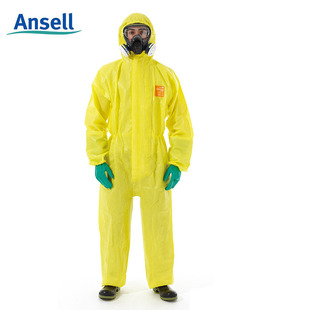 正品 ANSELL 安思尔 MC3000防护服连体全身化学实验室防酸碱防尘隔