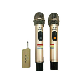 无线麦克充电型M1金属U段变频 家用K歌手持话筒广场音响会议功放
