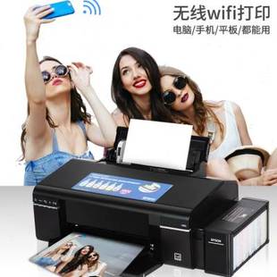 爱普生L805彩色喷墨照片打印机家用六6色热转印手机WIFI连供R330