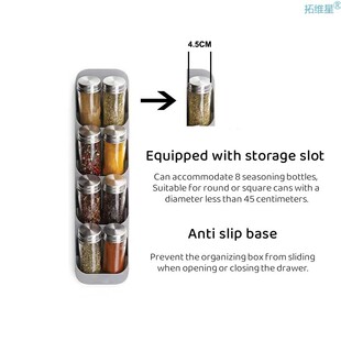 Storage Organizer Cupboard Spice Grids Rack Racks