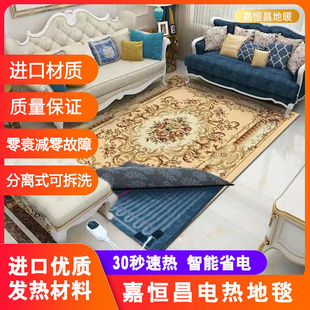 地暖垫家用客厅电热地毯地板发热可移动换洗脚垫加热地热垫卧室