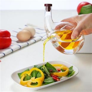 创意油壶玻璃厨房用品双层酱油瓶油醋瓶调味瓶密封套装 防漏二合一