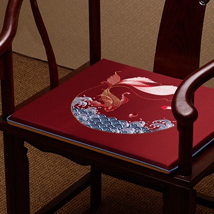 中式 红木沙发坐垫YG77椅垫茶椅垫坐垫防滑家用太师椅餐椅垫圈椅垫