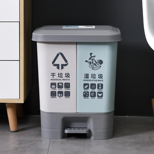 2024新款 垃圾桶家用带厨房卫生间厕所盖分类大号卧室有盖客厅拉圾