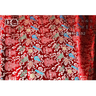 藏式 风格 新款 佛堂用品 佛台布背景布桌布八宝布 织锦提花布料面料
