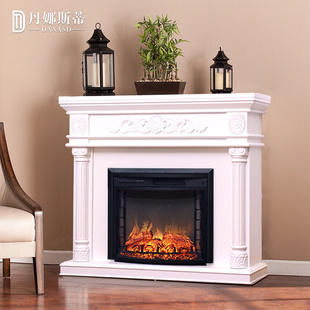 美式 壁炉装 实木简约壁炉架 仿真火焰装 欧式 饰取暖壁炉 饰柜1.2米