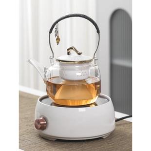 贝彩烧玻璃煮茶壶套装 电陶炉花茶器家用茶具烧水炉养生蒸水泡茶炉