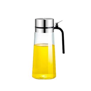 不锈钢油罐壶油壶玻璃不挂油油瓶厨房家用装 油容器调味瓶醋壶