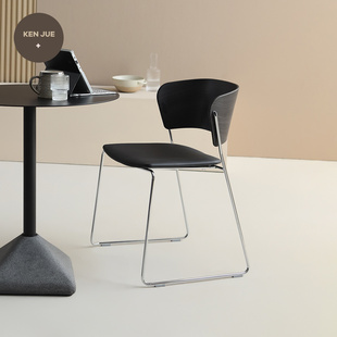 餐椅简约现代北欧轻奢餐椅家用书桌凳子餐厅奶茶店洽谈处桌椅
