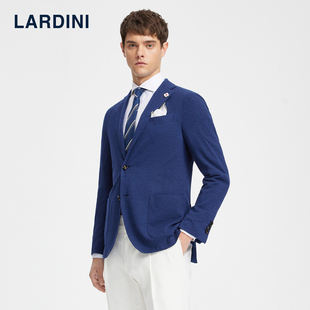 LARDINI意大利进口山羊绒桑蚕丝商务休闲单西服男肌理西装 外套