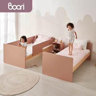 尼特实木双层床儿童房半高床上下铺儿童床小户型高低子母床