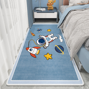 床边毯儿童卧室卡通床下长条小地毯客厅隔音地垫防滑学习桌地垫子