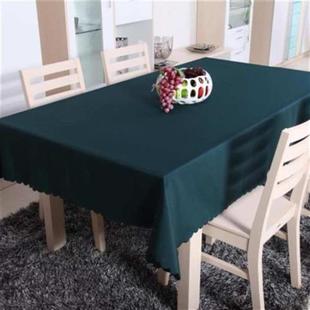 布艺深色墨绿色白厚式 商务桌垫餐厅粉色茶桌学校茶几 桌布桌椅套装