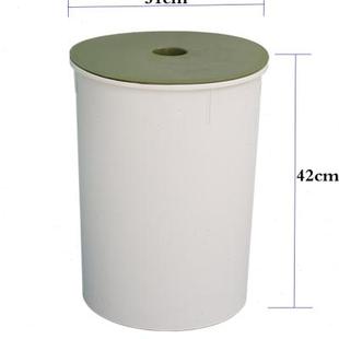 30l塑料桶细高水桶窄高型泡脚桶玩偶收纳桶脏衣篮垃圾桶凳子两用