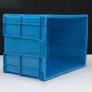 长方形加厚塑料周转箱带盖工业大号箱物流中转塑胶箱胶框