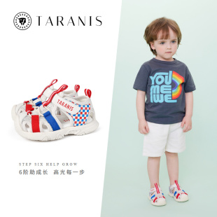 宝宝鞋 子儿童包头凉鞋 泰兰尼斯男童鞋 夏季 女童透气婴儿软底学步鞋