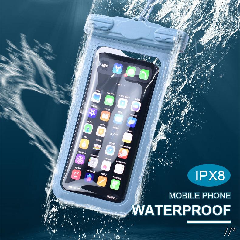 跨境货源漂流潜水游泳手机防水套新款 大号透明手机防水袋子