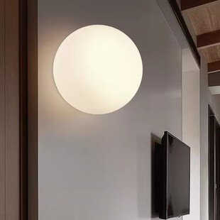 温馨欧式 创意圆球吸顶灯壁灯 北欧儿童房简约现代卧室客厅灯具个性