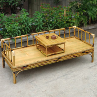 凉床竹制小户型仿古禅意客厅竹子沙发老式 竹床罗汉床