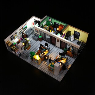 灯饰 适用LEGO乐高21336 Office办公室积木模型LED组装 灯光组跨境